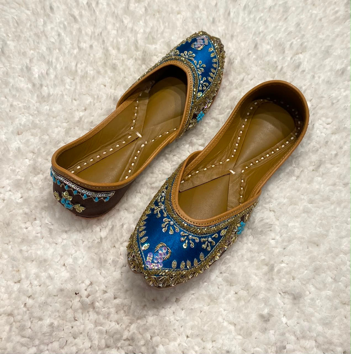 Royal Blue & Brown